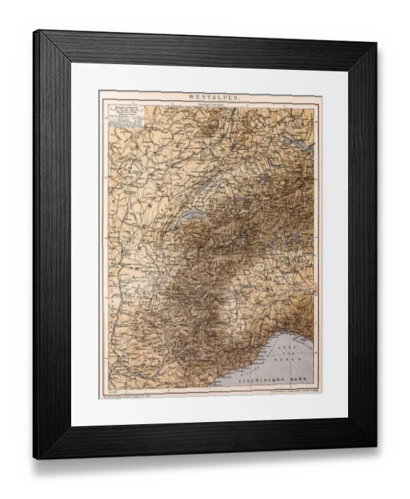 Framed Print : Western Alps Framed Print : Western Alps