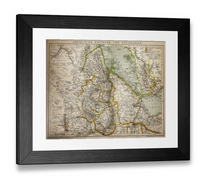 Framed Print : Abyssinia, Eritrea and South Arabia Framed Print : Abyssinia, Eritrea and South Arabia