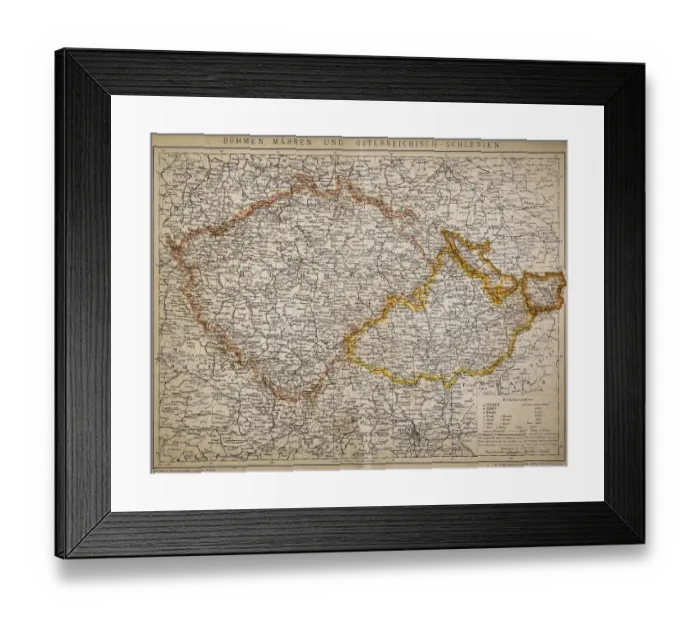 Framed Print : Bohemia, Moravia and Austro - Silesia Framed Print : Bohemia, Moravia and Austro - Silesia
