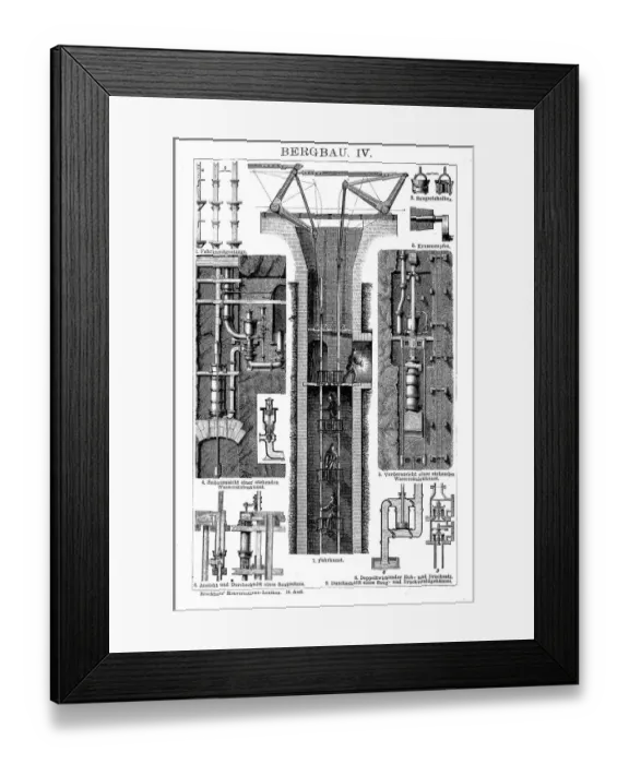 Framed Print : Mine industry Framed Print : Mine industry