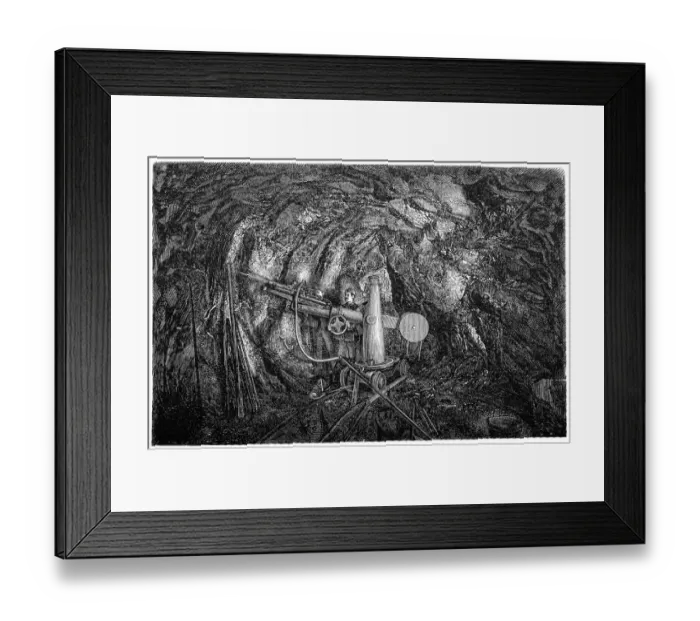 Framed Print : Miners using big hydraulic chisels Framed Print : Miners using big hydraulic chisels