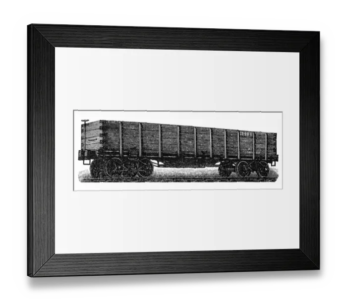 Framed Print : Freight train wagon Framed Print : Freight train wagon