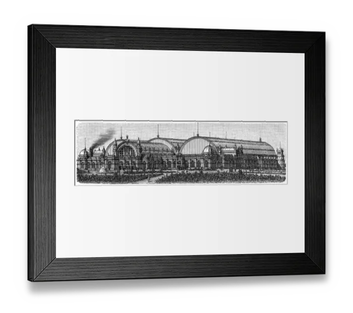 Framed Print : Train station in Frankfurt (Germany)