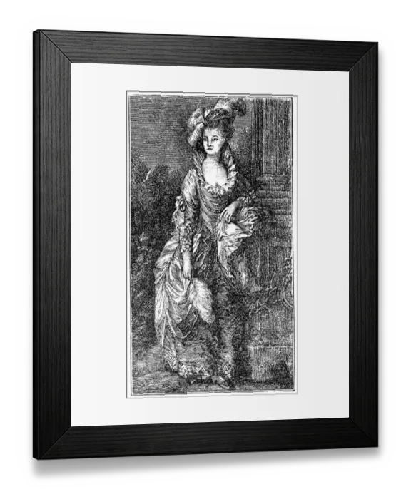 Framed Print : The Honourable Mrs. Graham