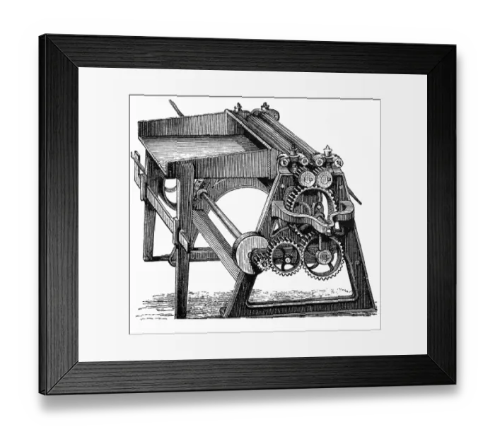 Framed Print : Threshing machine Framed Print : Threshing machine