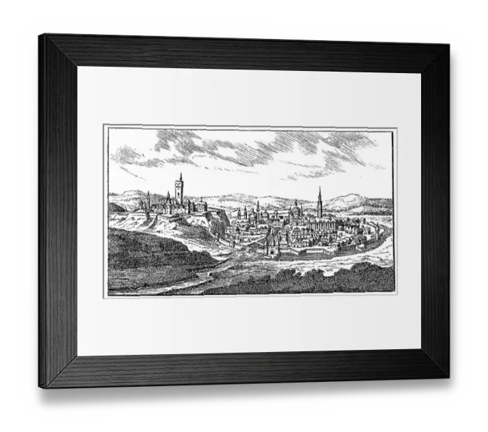 Framed Print : Eger city. Antique illustration of a Eger, second largest city in Northern Hungary Framed Print : Eger city. Antique illustration of a Eger, second largest city in Northern Hungary