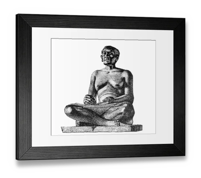 Framed Print : The Seated Scribe Framed Print : The Seated Scribe