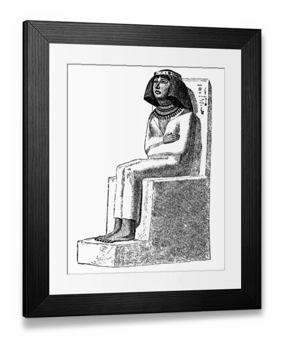 Framed Print : Nefertiti. Antique illustration of Nefertiti Framed Print : Nefertiti. Antique illustration of Nefertiti
