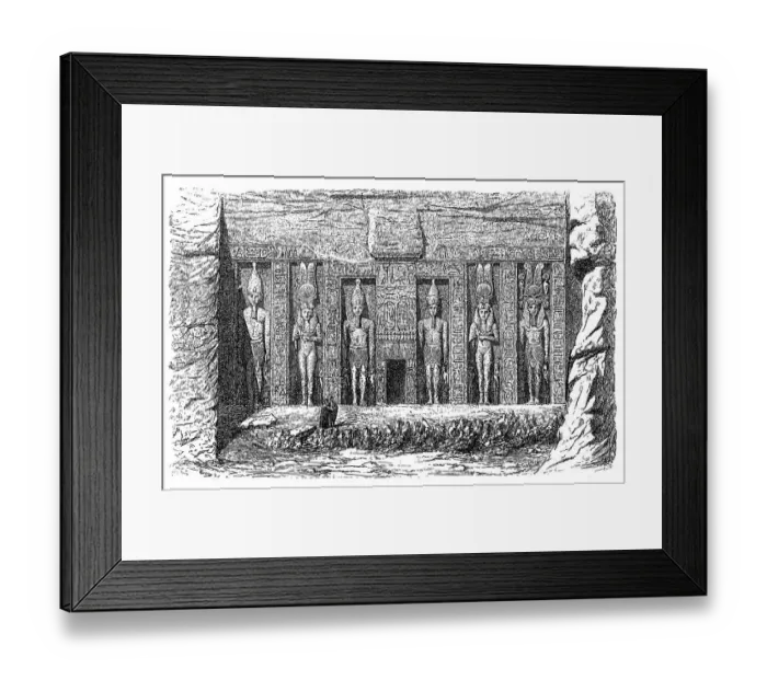 Framed Print : Rock-cut temple at Ipsambul, on the Nile Framed Print : Rock-cut temple at Ipsambul, on the Nile