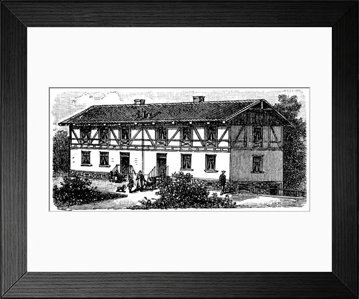 Framed Print : House for two families in PLaue Framed Print : House for two families in PLaue