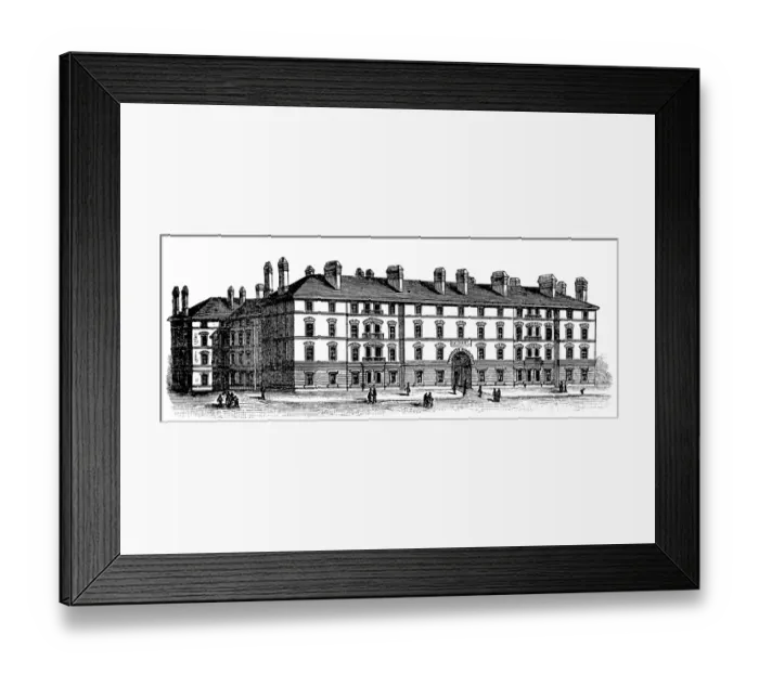 Framed Print : Craftsmen barracks at Battersea Park London Framed Print : Craftsmen barracks at Battersea Park London