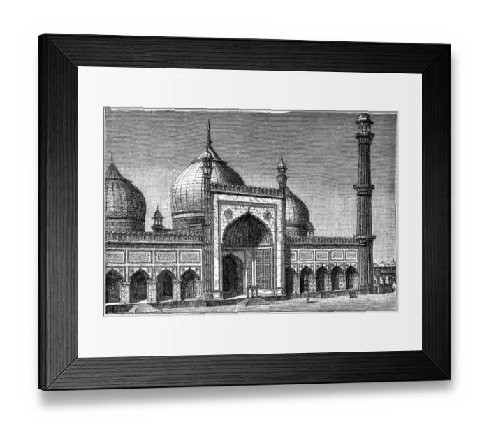 Framed Print : Jama Masjid in Dehli Framed Print : Jama Masjid in Dehli