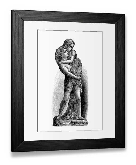 Framed Print : Paul and Virginia by William Calder Marshal Framed Print : Paul and Virginia by William Calder Marshal