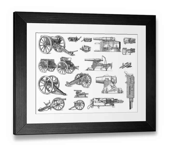 Framed Print : Hevy artillery Framed Print : Hevy artillery