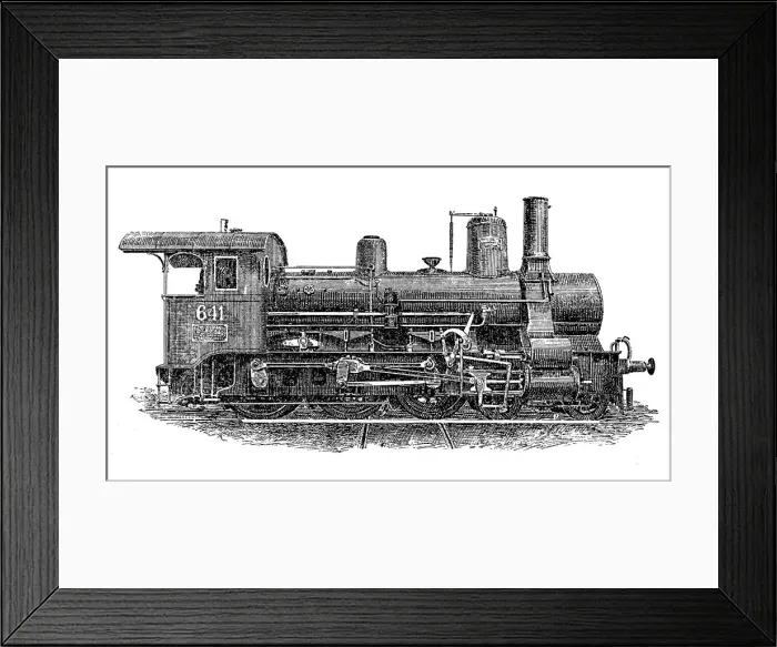 Framed Print : Steam locomotive for passenger transport Framed Print : Steam locomotive for passenger transport