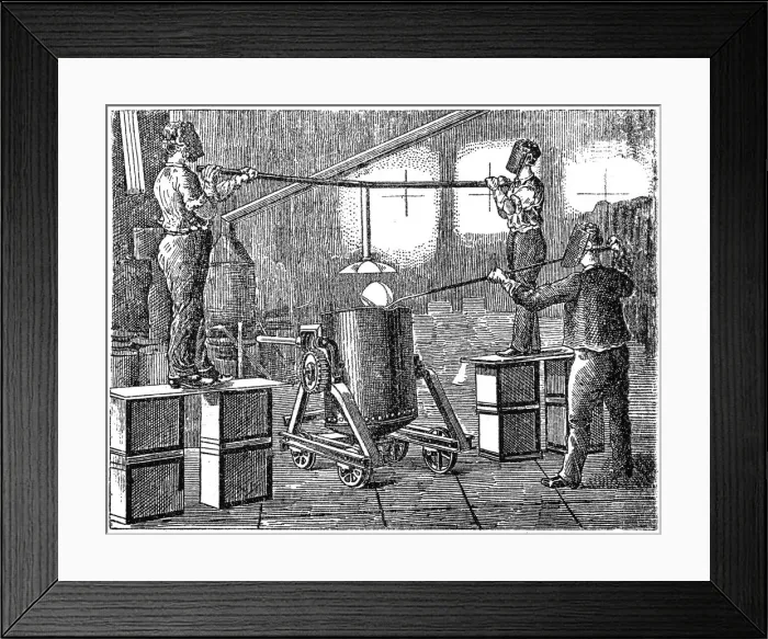 Framed Print : Metal melting factory Framed Print : Metal melting factory