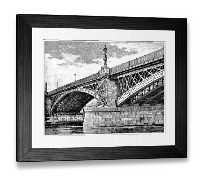 Framed Print : Margaret Bridge - Budapest, Hungary Framed Print : Margaret Bridge - Budapest, Hungary