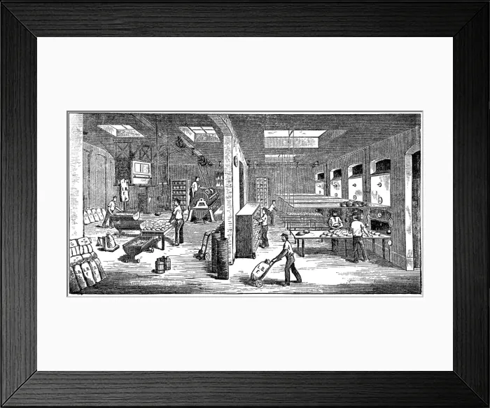 Framed Print : Inside of large bakery Framed Print : Inside of large bakery