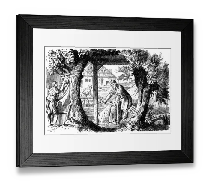 Framed Print : Processing leather technique Framed Print : Processing leather technique