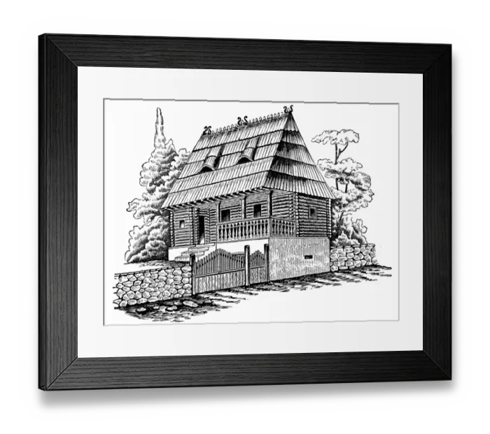 Framed Print : Upper house Accommodation