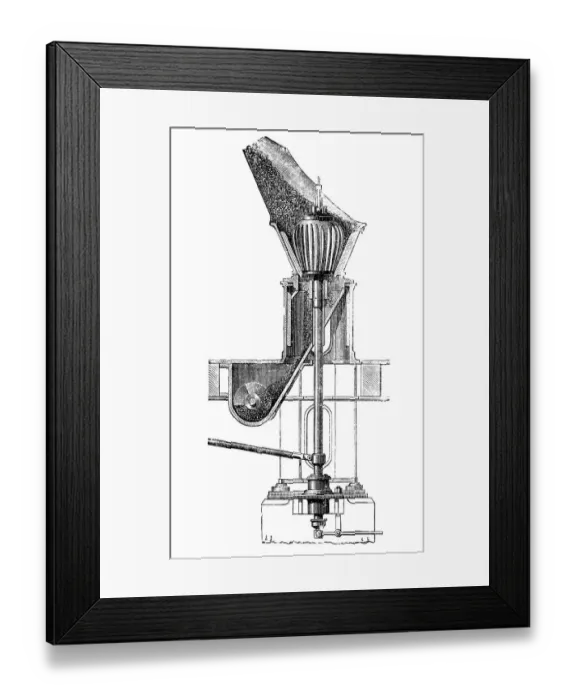 Framed Print : Apparatus for grinding the snuff Framed Print : Apparatus for grinding the snuff