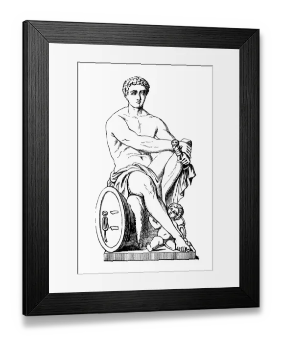Framed Print : Mars and Cupid Framed Print : Mars and Cupid