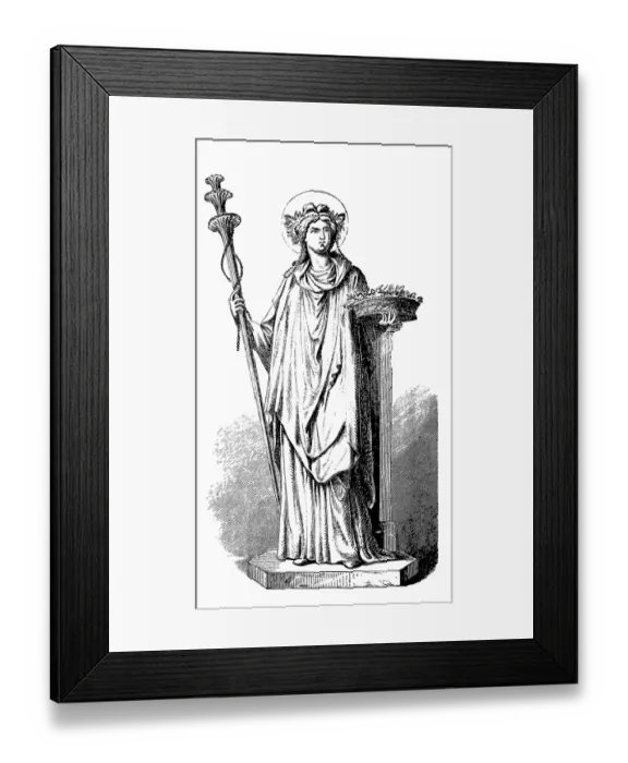 Framed Print : Demeter, Ceres, Greek goddess