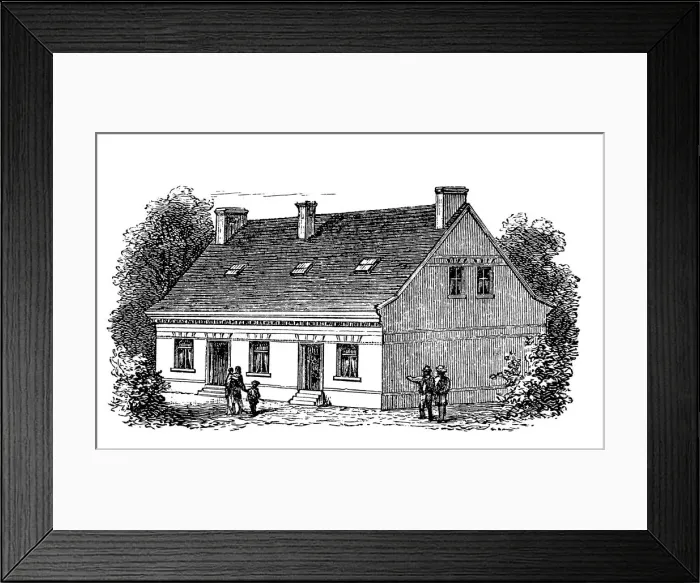 Framed Print : Residential house for two families in Hamburg Framed Print : Residential house for two families in Hamburg