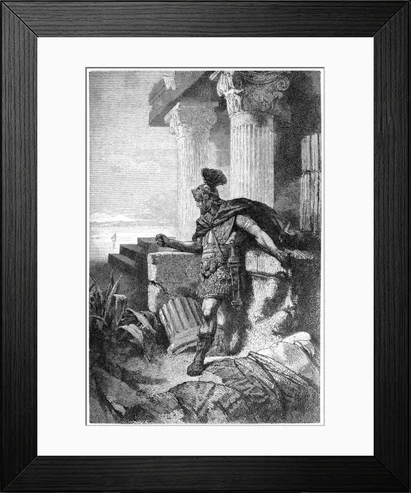 Framed Print : Gaius Marius Among Ruins of Carthage Framed Print : Gaius Marius Among Ruins of Carthage