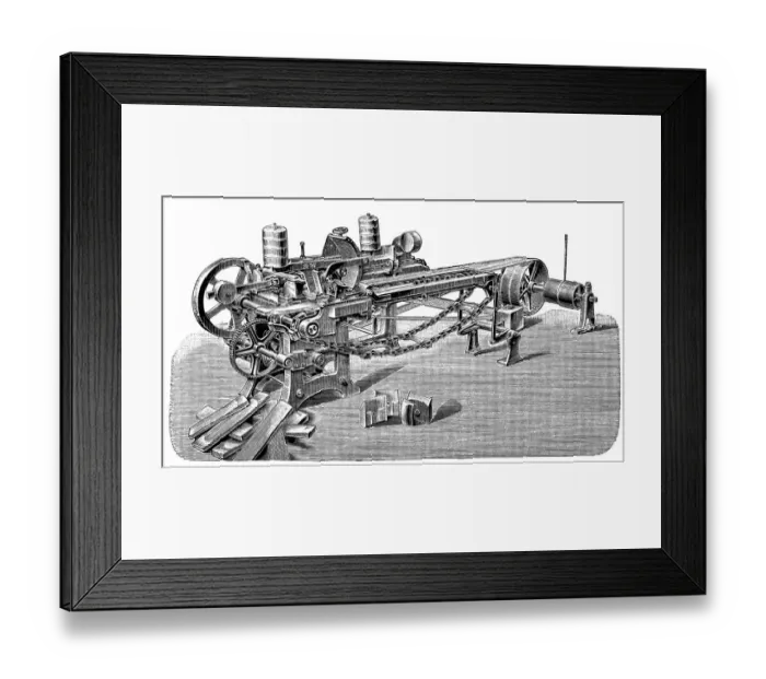 Framed Print : Wood proccesing machine Framed Print : Wood proccesing machine