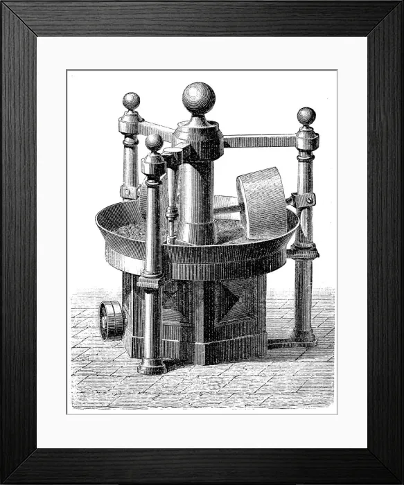 Framed Print : Processing method of Chocolate Framed Print : Processing method of Chocolate