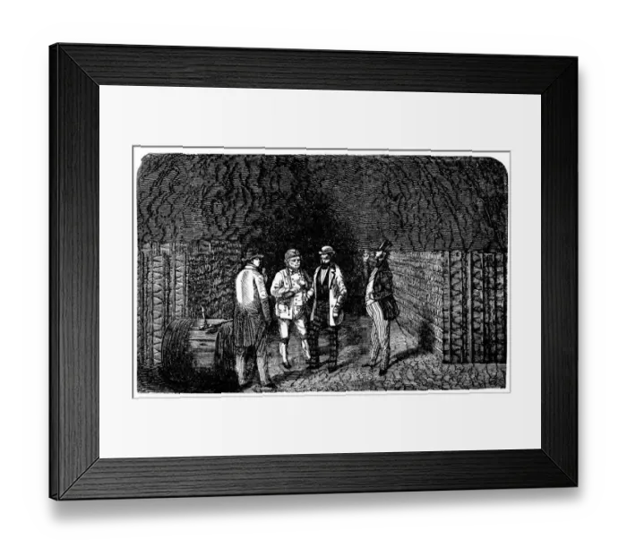 Framed Print : Wine tasting in the vaults Framed Print : Wine tasting in the vaults