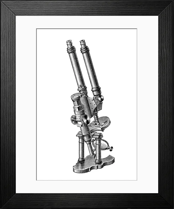 Framed Print : Binocularly microscope Framed Print : Binocularly microscope