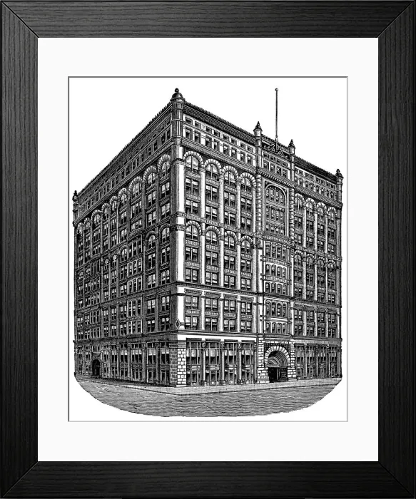 Framed Print : Rookery Building Framed Print : Rookery Building