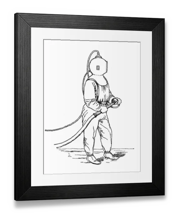Framed Print : Deep sea diver Framed Print : Deep sea diver