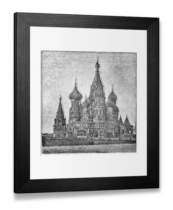 Framed Print : St Basils Cathedral, Moscow