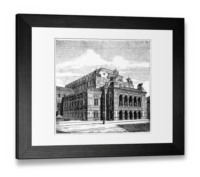 Framed Print : Vienna State Opera, Ringstrase (Vienna, Austria) Framed Print : Vienna State Opera, Ringstrase (Vienna, Austria)