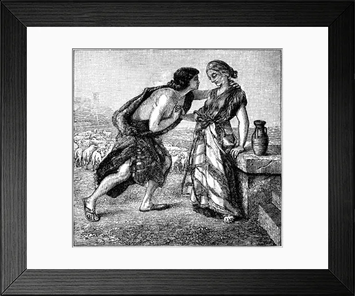 Framed Print : Jacob and Rachel Framed Print : Jacob and Rachel
