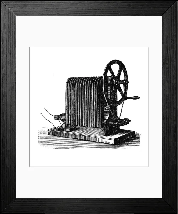 Framed Print : Dynamo machine, Siemens 1856 Framed Print : Dynamo machine, Siemens 1856