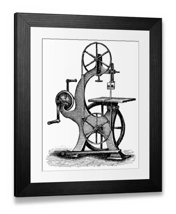Framed Print : Saw for hand and foot operation Framed Print : Saw for hand and foot operation