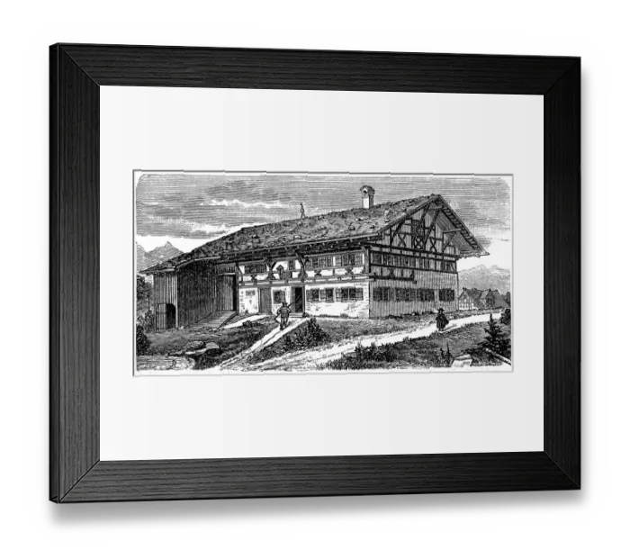 Framed Print : Farm house Allgau (Southern Germany) Framed Print : Farm house Allgau (Southern Germany)