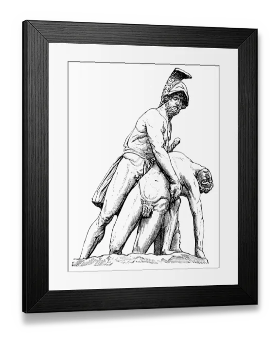 Framed Print : Menelaus with the corpse of Patroclus Framed Print : Menelaus with the corpse of Patroclus