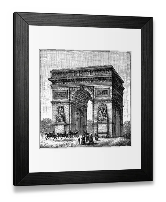 Framed Print : Triumphal Arch or Arc de Triomphe, Paris, France Framed Print : Triumphal Arch or Arc de Triomphe, Paris, France