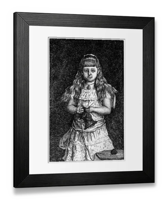 Framed Print : Portrait of a young girl Framed Print : Portrait of a young girl