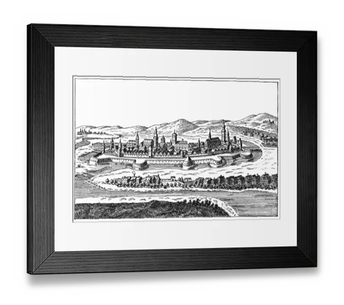 Framed Print : Kosice. Antique illustration of kosice, an industrial city in southern Slovakia Framed Print : Kosice. Antique illustration of kosice, an industrial city in southern Slovakia