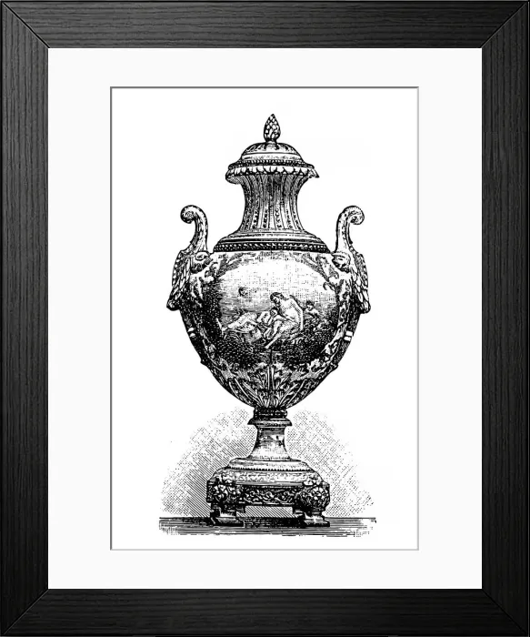 Framed Print : Old Antique Porcelain Art Framed Print : Old Antique Porcelain Art