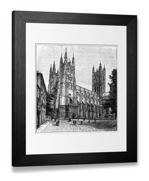 Framed Print : Canterbury Cathedral, Kent, England Framed Print : Canterbury Cathedral, Kent, England