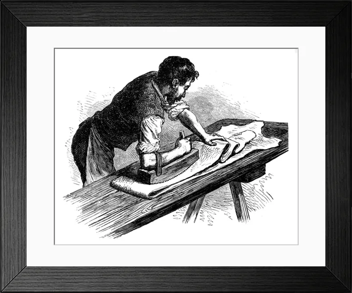 Framed Print : Processing leather Framed Print : Processing leather