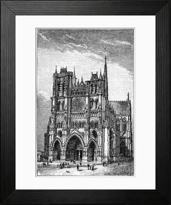 Framed Print : Amiens Cathedral Framed Print : Amiens Cathedral