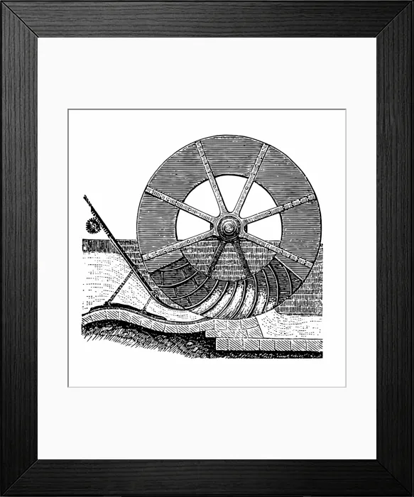 Framed Print : Water Wheel Framed Print : Water Wheel